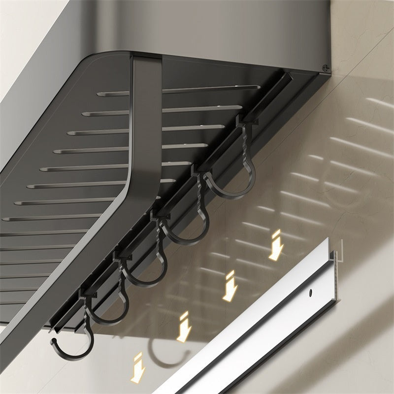 Punch-free Bathroom Storage Rack Bathroom Wall-mounted Storage Rack