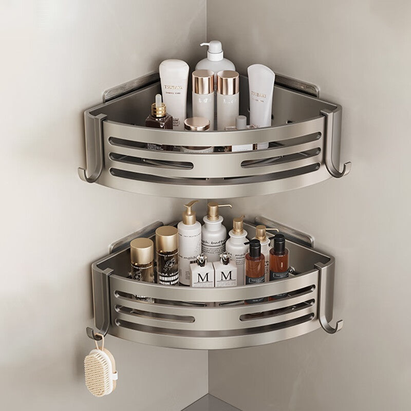 Portable Raised Bathroom Storage Triangle Rack