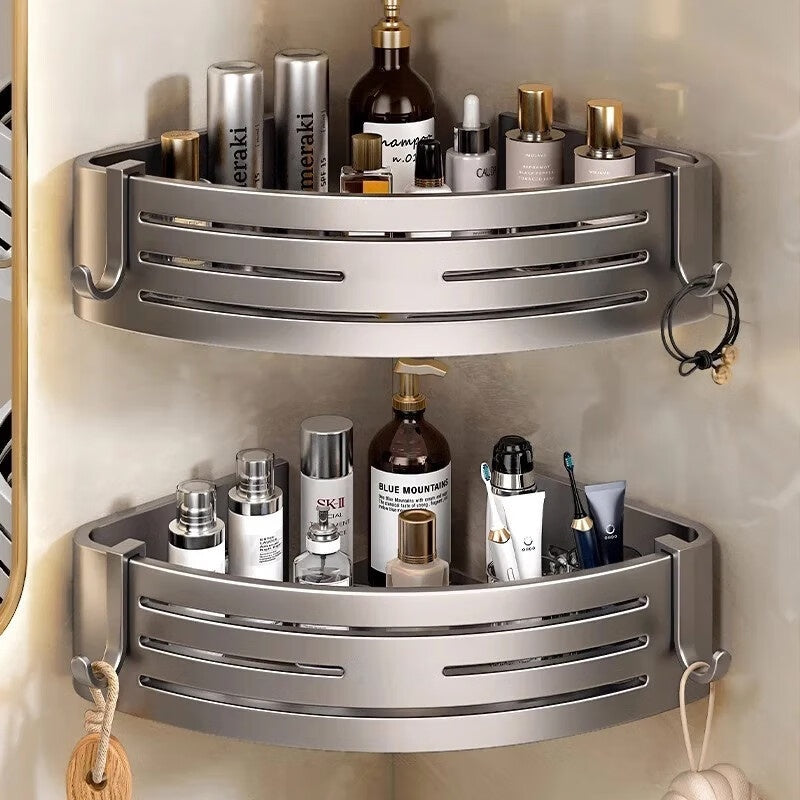Portable Raised Bathroom Storage Triangle Rack