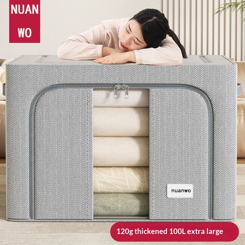 Oxford Cloth Foldable Storage Box For Home Clothes Organization