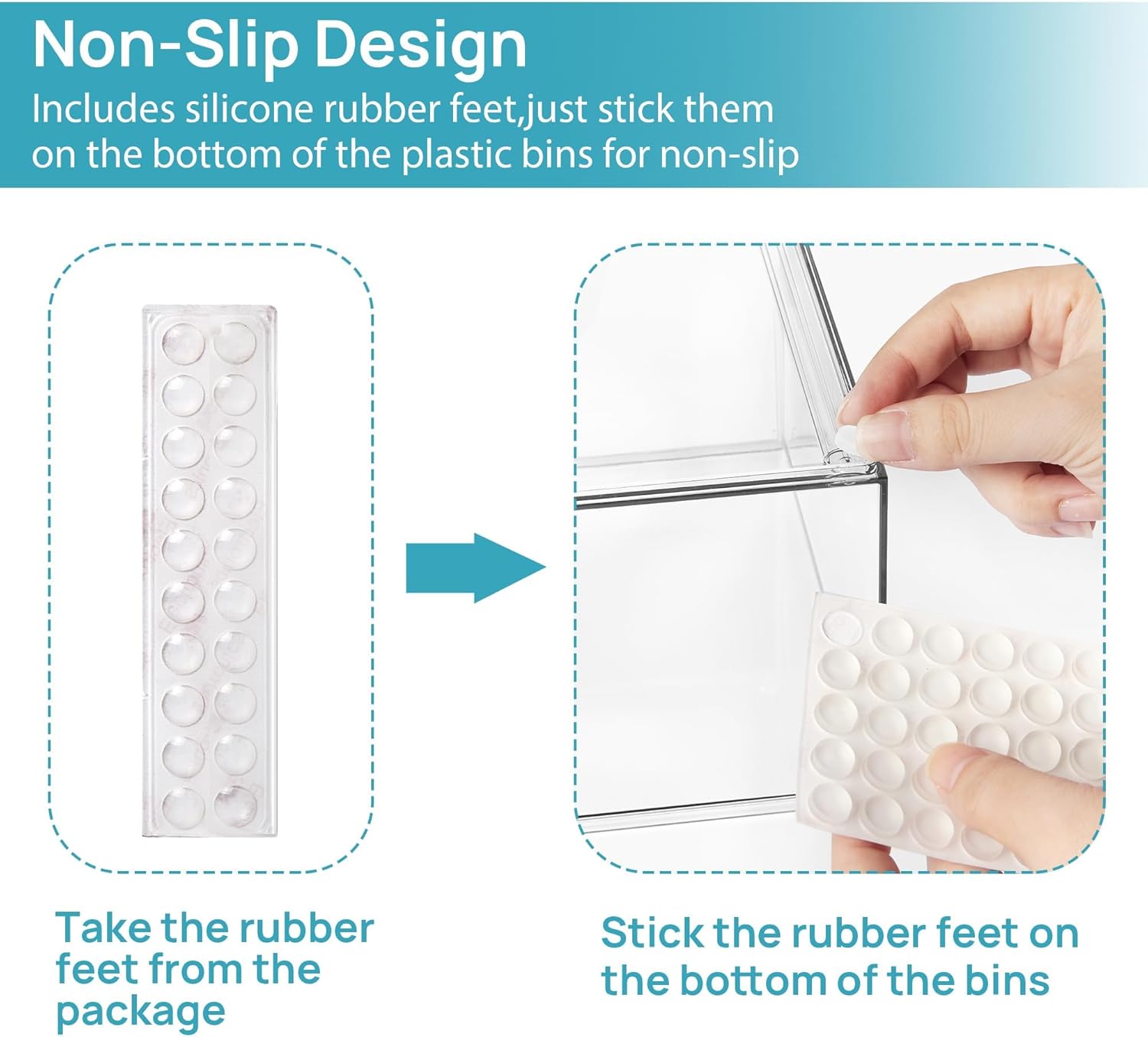 1 2 4 Pack Clear Stackable Storage Drawers, 11.2cm, 4.4in  Tall Acrylic Bathroom Makeup Organizer,Plastic Storage Bins For Vanity, Undersink, Kitchen Cabinets, Pantry, Home Organization