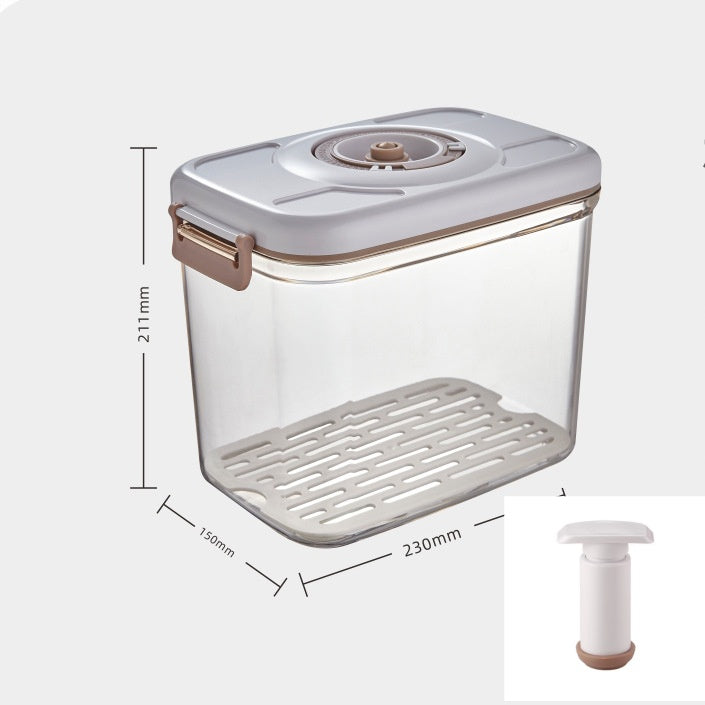 Food Vacuum Storage Box With Free Vacuum Kitchen Sealer Container Transparent Organization Sealed Tank Cans Lunch Box Gift