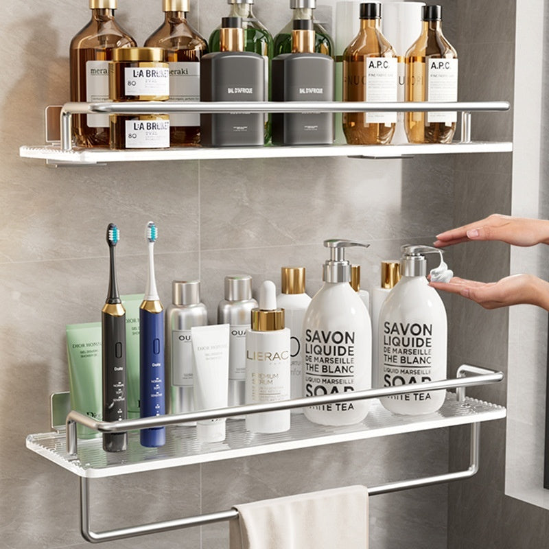 Bathroom No-Drill Storage Golden Shelf