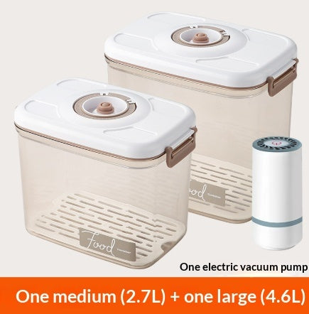 Food Vacuum Storage Box With Free Vacuum Kitchen Sealer Container Transparent Organization Sealed Tank Cans Lunch Box Gift