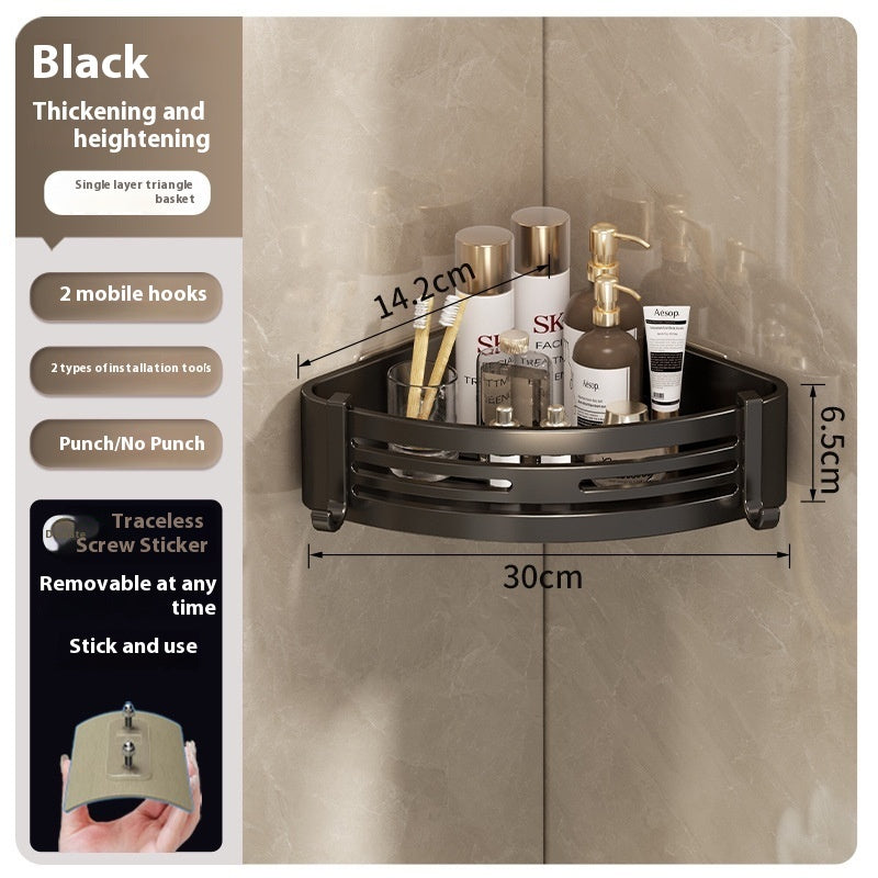 Portable Raised Bathroom Storage Triangle Rack