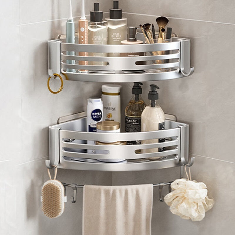 Portable Raised Bathroom Storage Triangle Rack